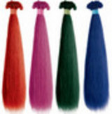 50cm Fun Colors Human Hair  width=
