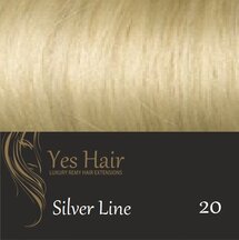 Yes Hair Extensions Silver Line 40 cm NS kleur 20 Licht Blond