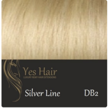 Yeshair silver line 50 cm Wavy kleur DB2