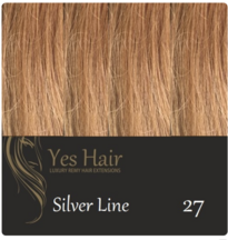Yeshair silver line 50 cm Wavy kleur 27