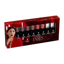 Victoria Vynn&trade; Salon Gelpolish 8-Pack Ladies Love Red &ndash; 439 t/m 444 + Top Gloss &amp; Top Matte