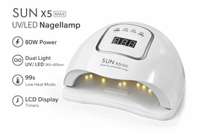 SUN X5 MAX UV/LED Nagellamp 80W &ndash; Professionele Gel Polish Lamp met Display