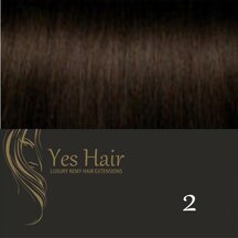 Yes Hair Weft 130 cm breed kleur 2 Donker Bruin