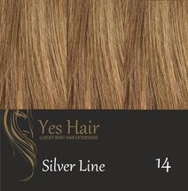 Yes Hair Extensions Silver Line 50 cm NS kleur 14