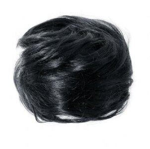 Instant Bun - haarknot 100% echt haar #1 Jet Black