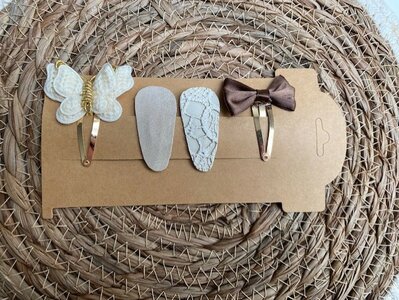 Klik klak haarspeldjes Roos