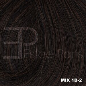 Estee Paris Genius Weft 40cm Kleur Mix 1B/2 - Mix donkerbruin + bruin