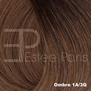 Estee Paris Genius Weft 40cm Kleur Ombre 1A/3Q - Lichtbruin met bruine roots