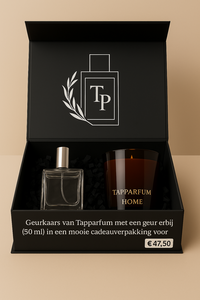 Tapparfum Giftset &ndash; Geurkaars + 50 ml parfum in mooie kado verpakking