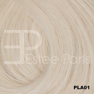 Estee Paris Genius Weft 50 cm  Kleur Pla 01 - Platinum blond | 100% Remy Haar
