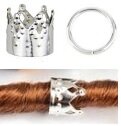Haar ring kroon zilver 