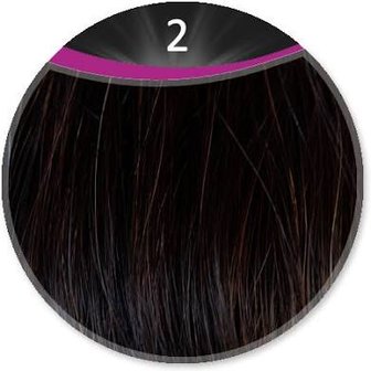 Great Hair extensions/40 cm stijl KL: 2 - donkerbruin 