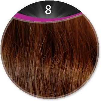 Great Hair extensions/50 cm stijl KL: 8 - bruin 