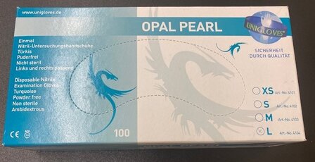 Nitril Handschoen Opal Pearl 100st maat L