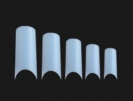 C-curved nageltips white 500 stuks