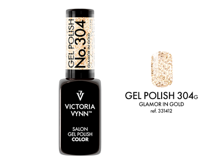 Victoria Vynn&trade; Gel Polish Soak  304 Glamor in Gold Magic charm