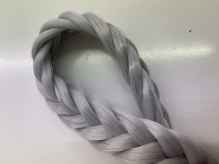Vlecht haarband - grey elegance