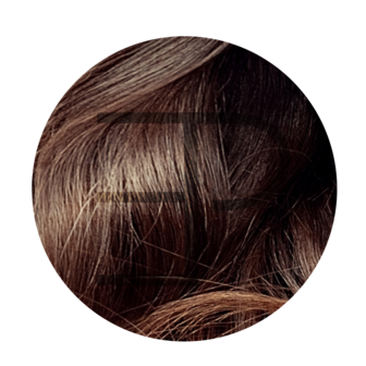 Estee Paris keratine hairextensions  50 cm Kleur 1A donker bruin