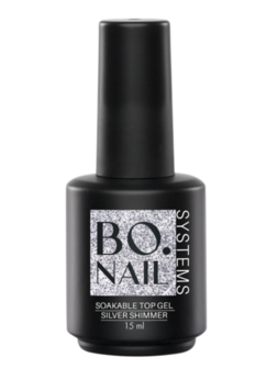 BO Soakable Top Gel - Silver Shimmer 15ml