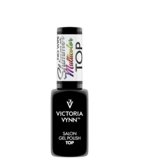 Victoria Vynn&trade; Gel Polish Soak Off Topcoat No Wipe shimmer multicolor
