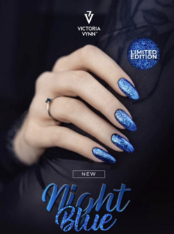Victoria Vynn&trade; Gel Polish Soak Off Topcoat No Wipe blue night