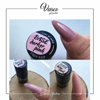 Vasco Gelpolish Rubber  Base Darker Pink 6ml 