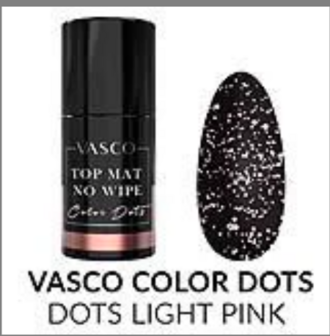 Vasco No Wipe Matte Top Dots Light Pink 7ml