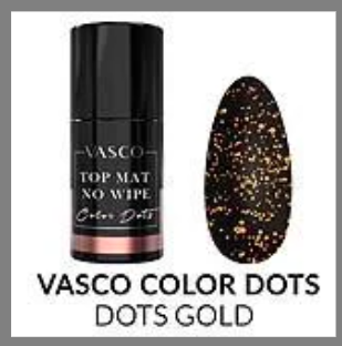 Vasco No Wipe Matte Top Dots Gold 7ml