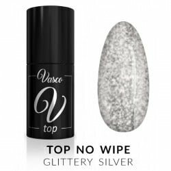 Vasco Gel Polish Top glittery silver 6ml 