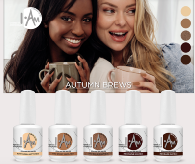 I.Am by BO &ndash; Autumn Brews Gellak Collectie 5x15ml (HEMA/TPO-vrij &amp; Vegan)