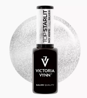 Victoria Vynn&trade; Topcoat Starlit Silver No Wipe 8 ml | ✅ HEMA-vrij &bull; ✅ TPO-vrij &bull; ✅ Di-HEMA-vrij