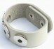 Leren armband gebroken wit (23 cm) 