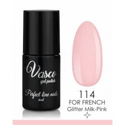 Vasco Gelpolish 114 For French Glitter Milk-Pink 6ml 