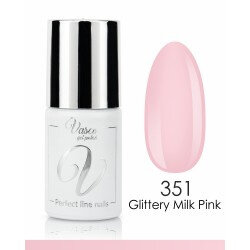 Vasco Gelpolish 351 Glittery Milk Pink 6ml - French collection