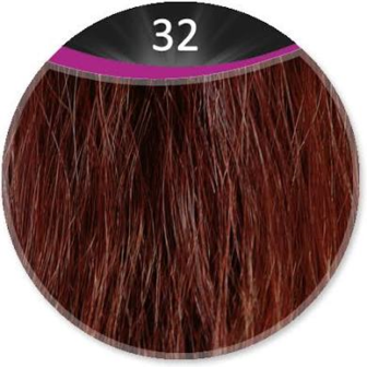 Great Hair extensions/50 cm stijl KL: 32 - intens mahonie 