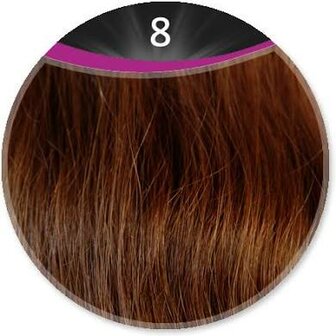 Great Hair extensions/30 cm stijl KL: 8 - bruin 