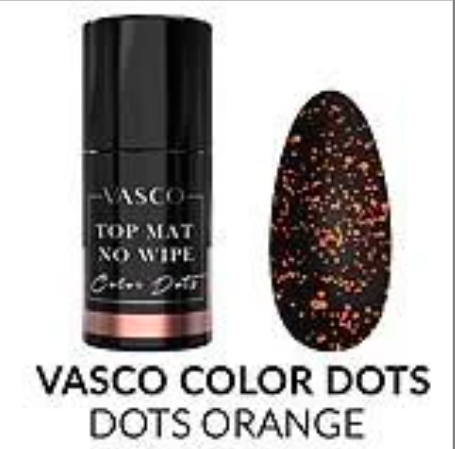 Vasco No Wipe Matte Top Dots Orange 7ml