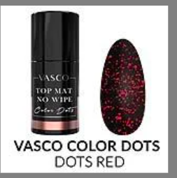 Vasco No Wipe Matte Top Dots Red 7ml
