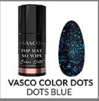 Vasco No Wipe Matte Top Dots Blue 7ml