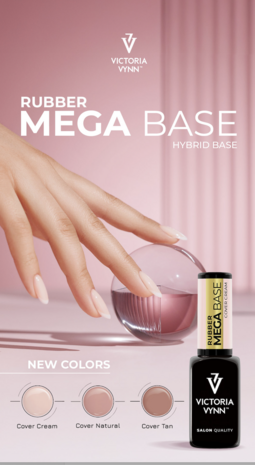 Victoria Vynn Rubber Mega Base Colors &ndash; Cover Cream,  &ndash; 8 ml