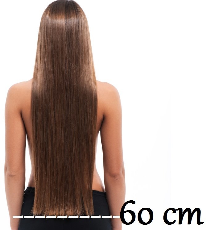 Ellendig rechtop pad 55/60 cm Natural Straight - Hairshoponline
