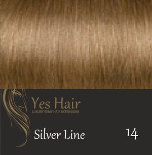Yes Hair Extensions Silver Line 40 cm NS kleur 14 Yes Hair Extensions Silver Line 40 cm NS kleur 14