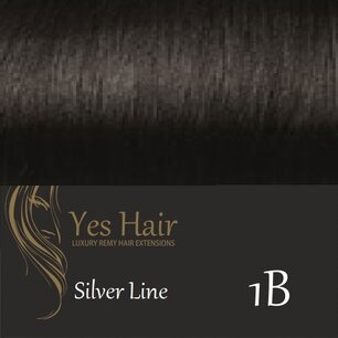 Yes Hair Extensions Silver Line 40 cm NS kleur 1B Yes Hair Extensions Silver Line 40 cm NS kleur 1B