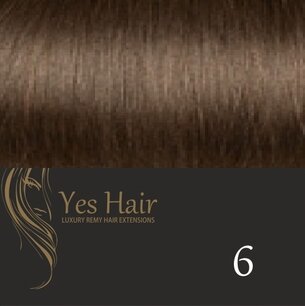Yes Hair Extensions Silver Line 50 cm NS kleur 6 Yes Hair Extensions Silver Line 50 cm NS kleur 6