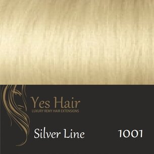 Yes Hair Extensions Silver Line 50 cm NS kleur 1001 Zeer Licht Blond Yes Hair Extensions Silver Line 50 cm NS kleur 1001 Zeer Licht Blond