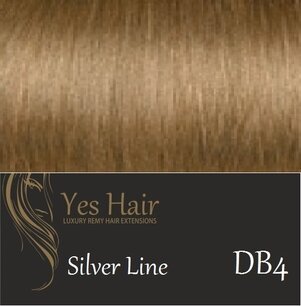 Yes Hair Extensions Silver Line 50 cm NS kleur DB4 Yes Hair Extensions Silver Line 50 cm NS kleur DB4