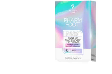 One shot Eenmalige multi-pedicurebehandeling in sachets. One shot Eenmalige multi-pedicurebehandeling in sachets.