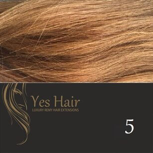 Yes hair weft 1.30 breed  42 cm lang  kleur 5