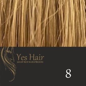 Yes Hair Extensions Gold Line 52 cm NS kleur 8
