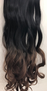 Clip In Hair One Stroke wavy 55 cm #1B/8 OMBRE Clip In Hair One Stroke wavy 55 cm #1B/8 OMBRE